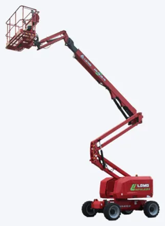Plataforma articulada diesel 18 m, modelo LGMG AR16J (AR52J), para locação