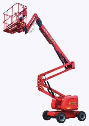 Plataforma articulada elétrica 18 m, modelo LGMG, para locação